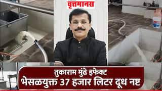 तुकाराम मंढे यांचा कारवायांचा धडाका!:  सांगोल्यात 37 हजार लिटर भेसळयुक्त दुध जागेवरच ओतलंअजिंक्यराणा दुध संकलन केंद्रावर कारवाई