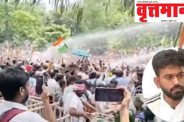 झारखंडमध्ये विद्यार्थी आंदोलकांवर पोलिसांकडून लाठीचार्ज जमावाला पांगवण्यासाठी पाण्याचे फवारे, अभिजीत दिपकेंकडून आंदोलकांचे कौतुक